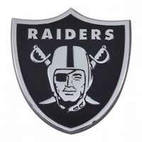 Oakland Raiders 3-D Metal Auto Emblem