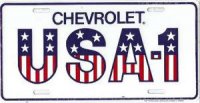 Chevrolet USA-1 License Plate
