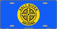 Salt River Tribe Flag Metal License Plate