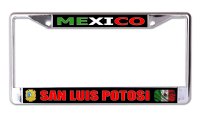 Mexico San Luis Potosi Chrome License Plate Frame