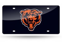 Chicago Bears Blue Laser License Plate