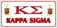 Kappa Sigma Photo License Plate