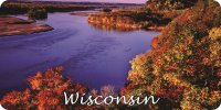 Wisconsin Scenery Photo License Plate