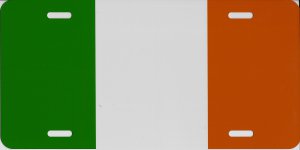 Irish Flag Photo License Plate