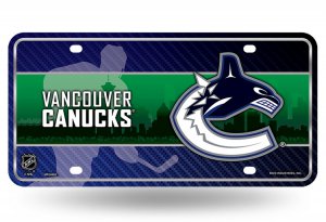 Vancouver Canucks Metal License Plate