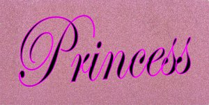 Princess On Pink Photo License Plate