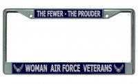 Woman Air Force Veterans … Chrome License Plate Frame