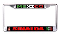 Mexico Sinaloa Chrome License Plate Frame
