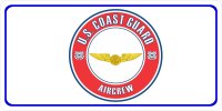 U.S. Coast Guard Aircrew Photo License Plate