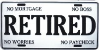 Retired License Plate
