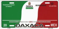 Oaxaca Mexico Look A Like Metal License Plate