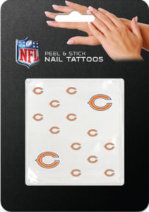 Chicago Bears Peel And Stick Nail Tattoos