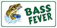 Bass Fever Photo License Plate