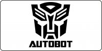 Transformers Autobot Logo Photo License Plate