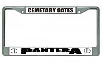 Pantera Cemetary Gates Chrome License Plate Frame