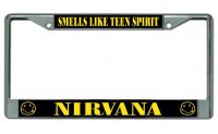 Nirvana "Smells Like Teen Spirit" Chrome License Plate Frame