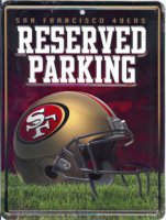 San Francisco 49ers Metal Parking Sign