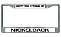 Nickelback Chrome License Plate Frame