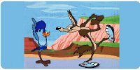 Roadrunner and Wile E Photo Plate