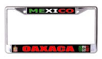 Mexico Oaxaca Chrome License Plate Frame