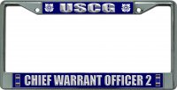 U.S. Coast Guard Chief Warrant Officer 2 Chrome Frame