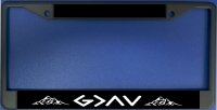 God Is Greater Than The Highs And Lows Black License Plate Frame