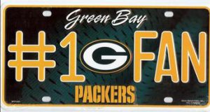 Green Bay Packers #1 Fan License Plate