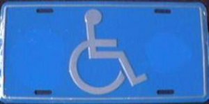 Handicap Sign License Plate