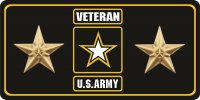 U.S. Army Veteran Bronze Star Photo License Plate