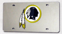 Washington Redskins Laser License Plate