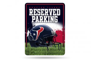 Houston Texans Metal Parking Sign