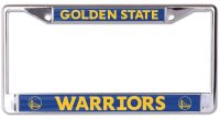 Golden State Warriors Laser Chrome License Plate Frame