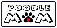 Poodle Mom Photo License Plate