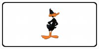 Daffy Duck Centered Photo License Plate