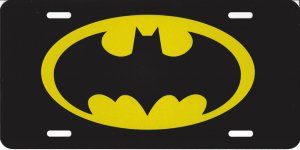 Batman Photo License Plate