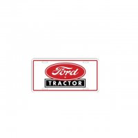 Ford Tractor Metal License Plate