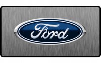 Ford Oval Logo 3D Look Flat Photo License Plate