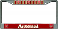 Arsenal Football Club Chrome License Plate Frame