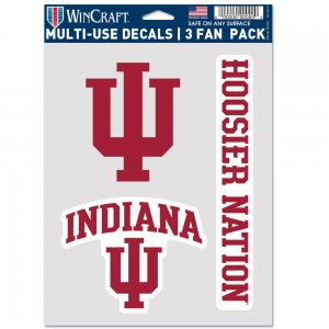 Indiana Hoosiers 3 Fan Pack Decals