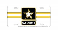 U.S. Army Star Metal License Plate