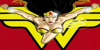 Wonder Woman With Logo Photo License Plate