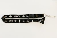 New Orleans Saints Blackout Lanyard With Safety Latch