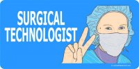 Surgical Technologist Photo License Plate