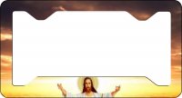 Jesus Thin Style License Plate Frame