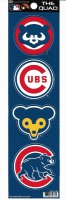 Chicago Cubs Quad Decal Set