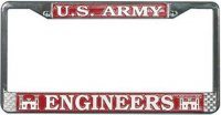 U.S. Army Engineers License Plate Frame