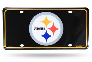 Pittsburgh Steelers Metal License Plate