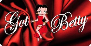 Betty Boop Got Betty Photo License Plate