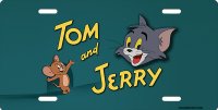 Tom And Jerry Photo License Plate