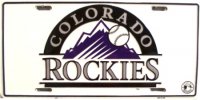 Colorado Rockies License Plate